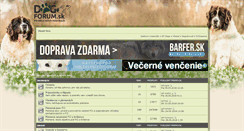 Desktop Screenshot of dogforum.sk